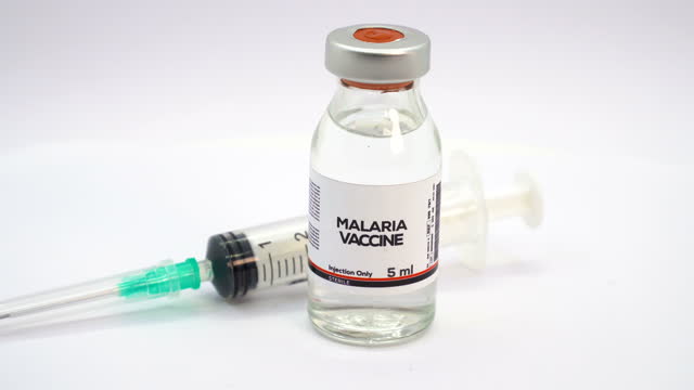 Malaria Vaccine and syringe