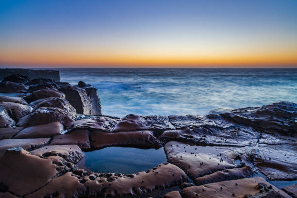 istock Early Morning Seascape from Rock Platform 1303063135