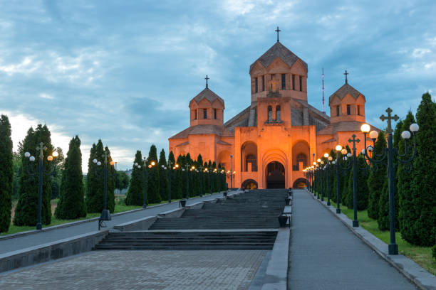 istock church of St. Gregory in the evening, Erevan, Armenia 1303075608