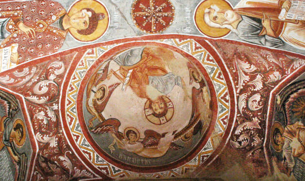 istock Christian frescoes in Cappadocia 1303081537