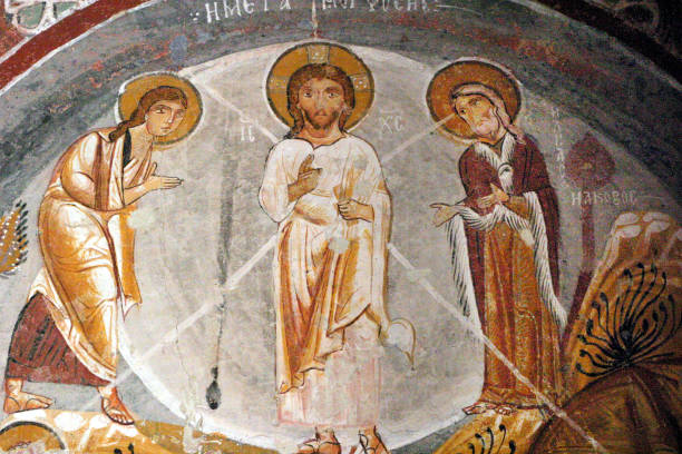 istock Christian frescoes in Cappadocia 1303081540