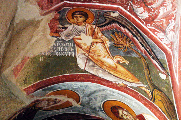 istock Christian frescoes in Cappadocia 1303081555