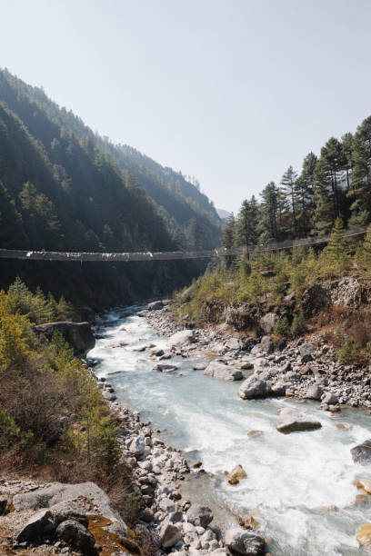 istock Landscape with a river in the mountains, Himalayas, Nepal 1303082854