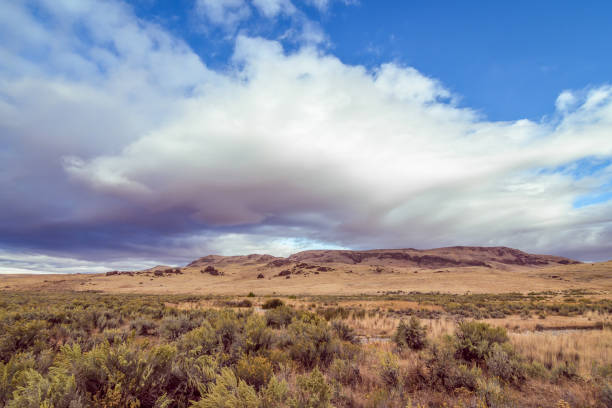 Leslie Gulch Landscape with Clouds in Jordan Valley, OR, United States