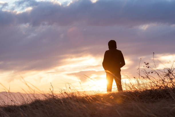 istock Tourist on the mountain top. 1303084205