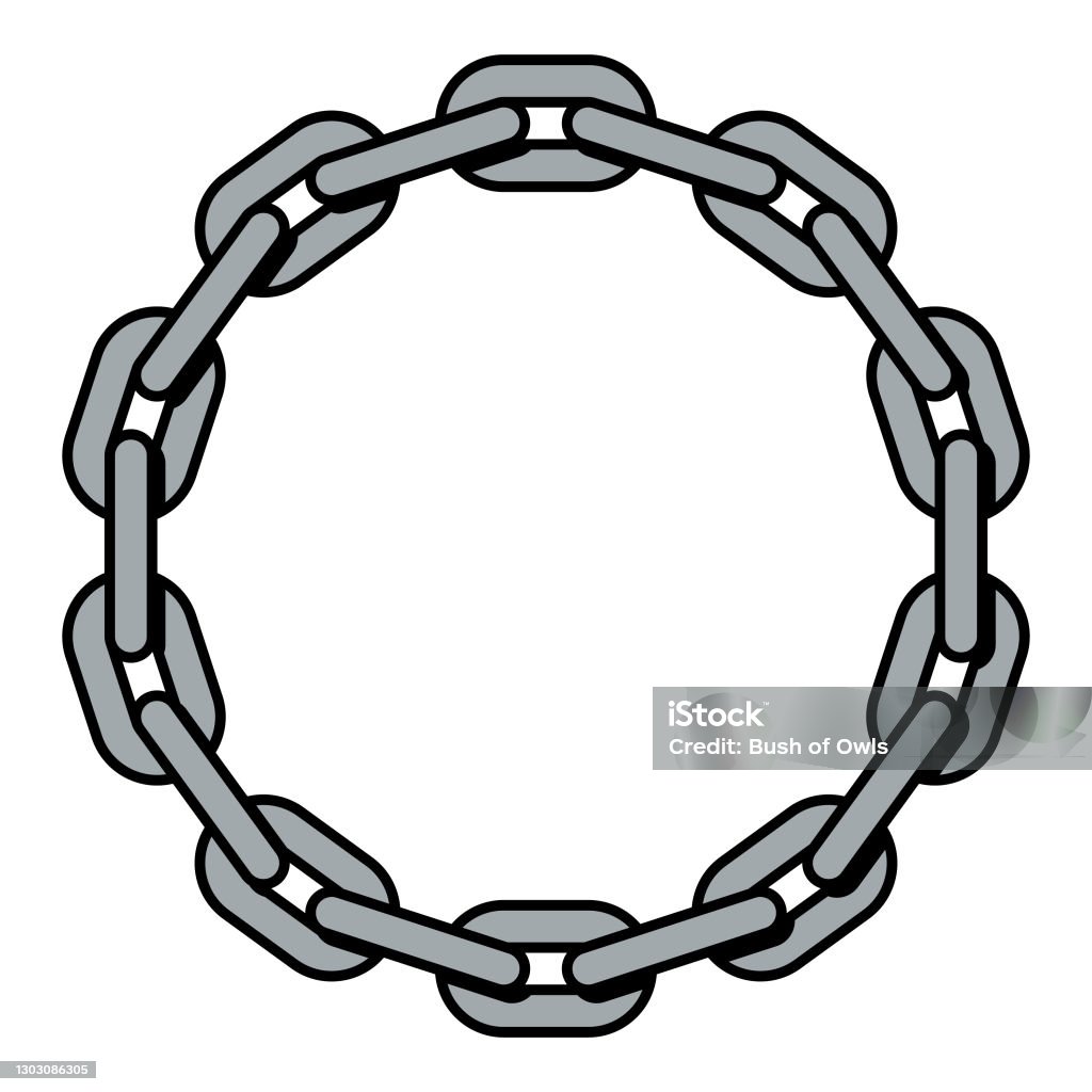 Loop Chain Drawings Chain Loop Stock Illustration - Download Image Now - Chain - Object ...