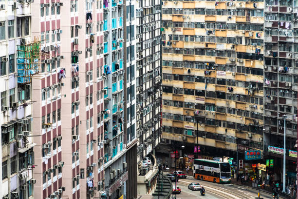 120+ Old Street Of North Point Hong Kong Asia Stock Photos, Pictures
