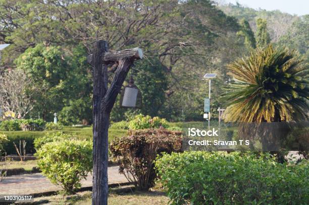 Street Lamp In The Vazhani Garden Stock Photo - Download Image Now - Blue, Color Image, Dam