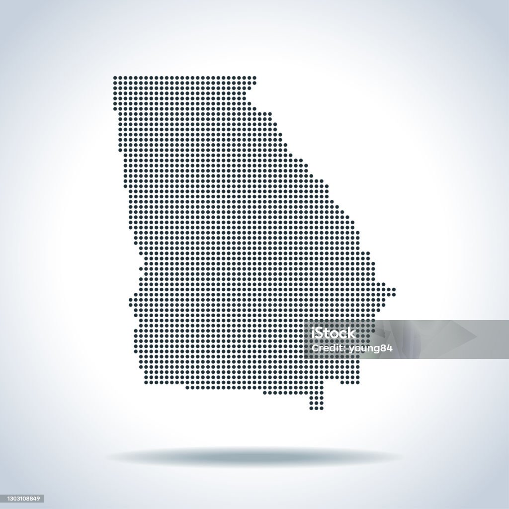 Map Of Georgia Stock Illustration - Download Image Now - Abstract