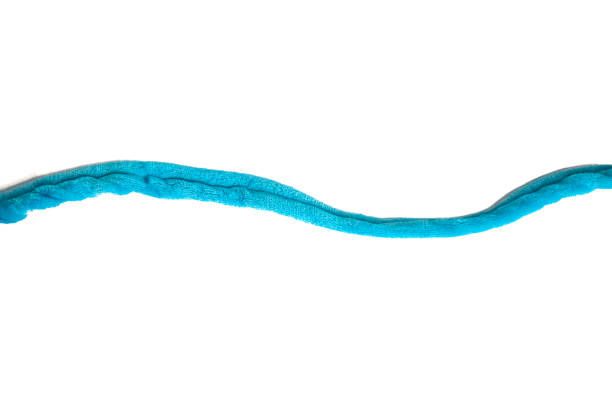 istock Blue rope isolated on a white background 1303110638