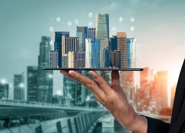 istock Advanced communication and global internet network connection in smart city 1303115395