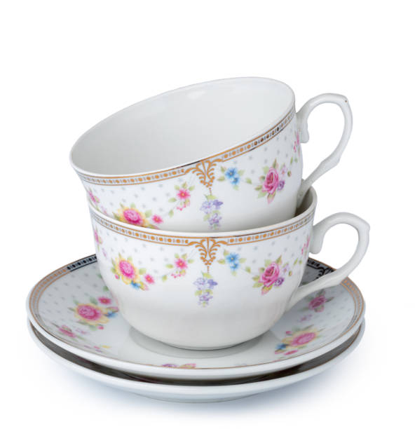 istock New porcelain tea pair isolated on white 1303115663