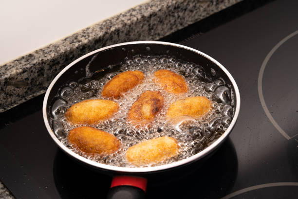 istock Close up fried croquettes. 1303116717