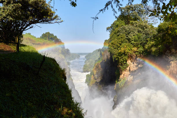 The waterfall of Murchison Falls National Park stock photo