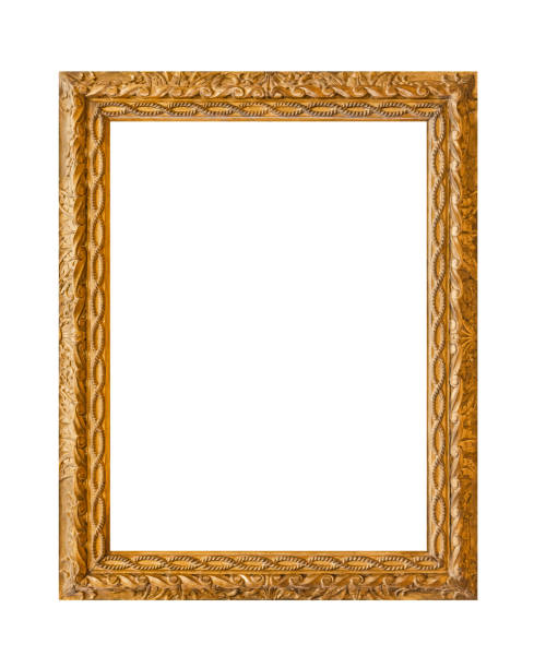 istock Old wooden picture frame 1303121990