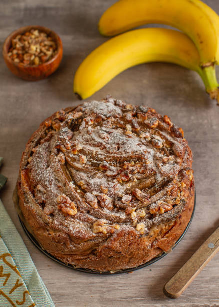 istock Homemade rustic style banana cake 1303122198