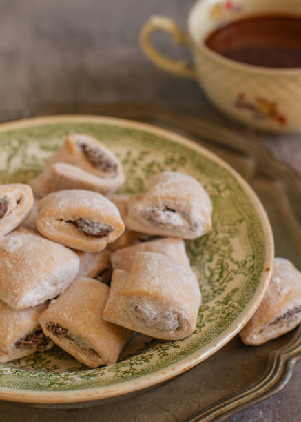 istock Homemade vintage style jam stuffed cookies 1303122349