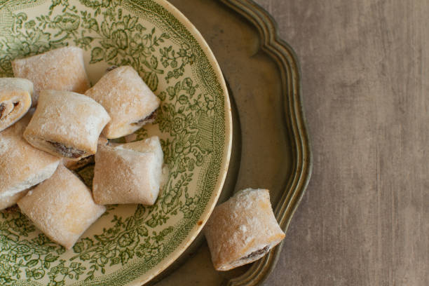 istock Homemade vintage style jam stuffed cookies 1303122404