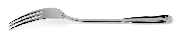 istock Steel metal fork isolated on white background 1303123364
