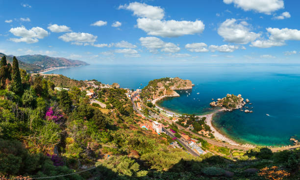 Taormina view from up, Sicily