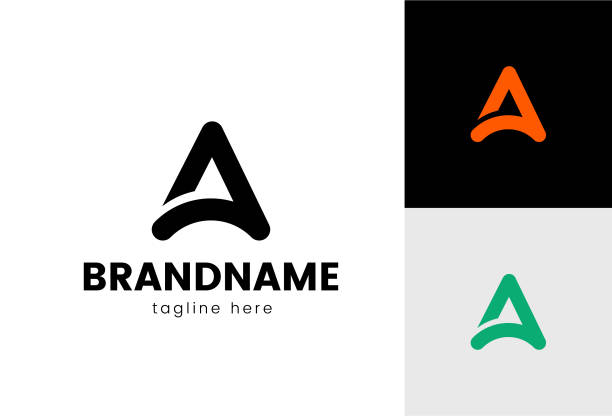 A Logo set A Logo set. letter a stock illustrations