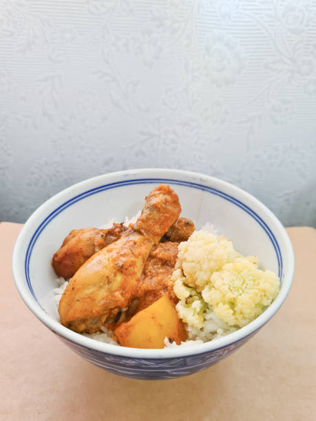 Chicken Rendang with Potatoes and Cauliflower