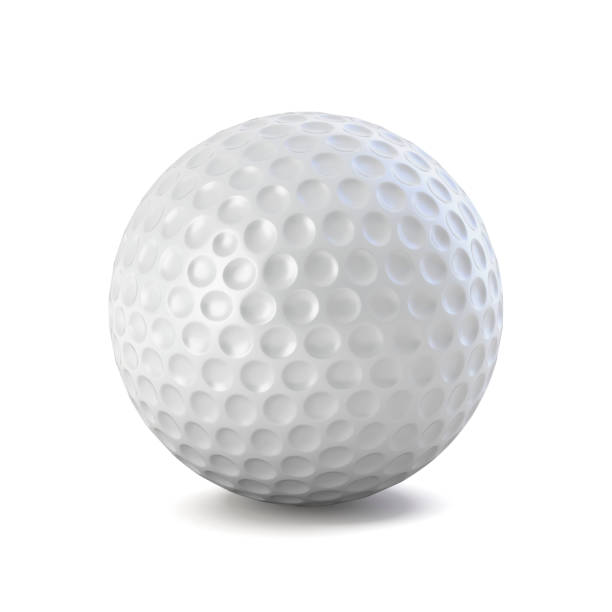Golf ball 3d illustration. golf ball stock pictures, royalty-free photos & images