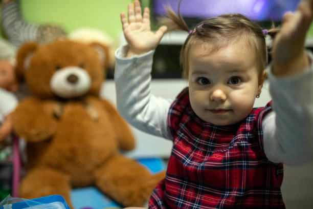 istock Happy little girl 1303135895