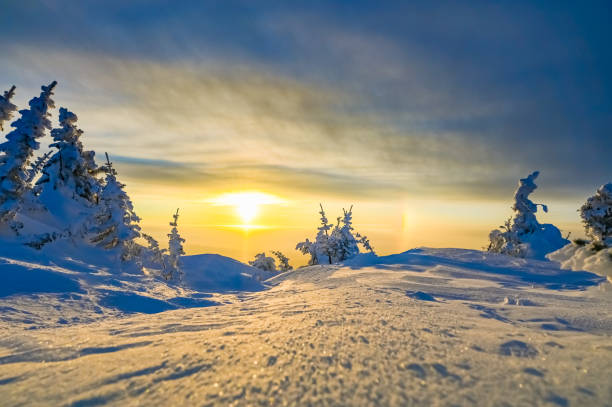 istock sunset in the mountains in winter 1303140705