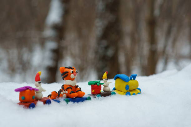istock Toy train with fabulous toys. 1303145310