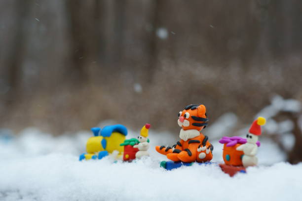 istock Toy train with fabulous toys. 1303145736