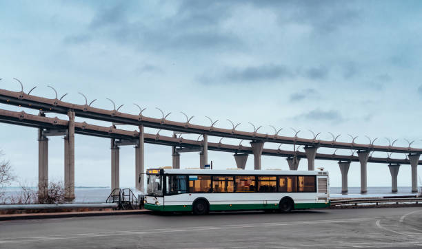 istock A modern city bus in Saint Petersburg 1303147005