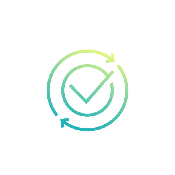 exchange, convertation completed icon, line vector exchange, convertation completed icon, line vector payment done stock illustrations