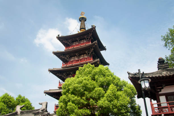 istock puming tower at Hanshan Temple Suzhou China 1303152223