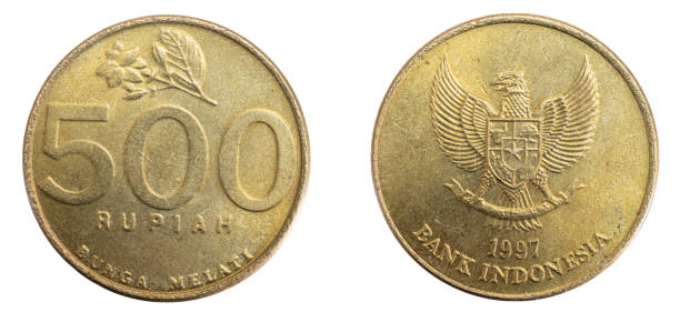 istock Malaysia five hundred rupiah coin on white isolated background 1303157852