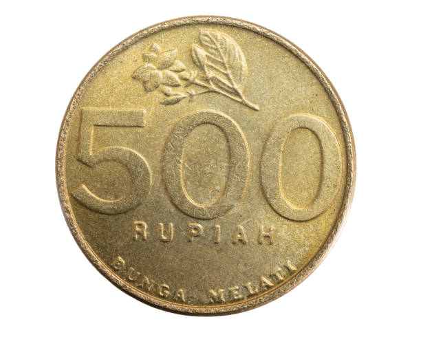istock Malaysia five hundred rupiah coin on white isolated background 1303157887
