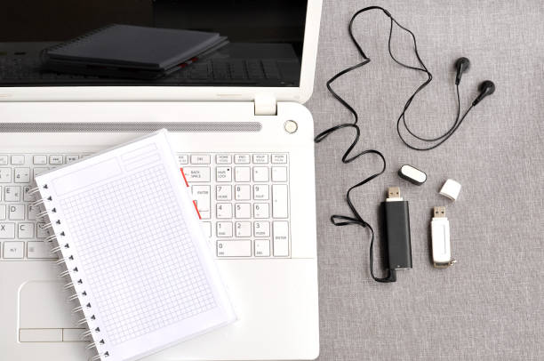 istock Overhead of modern comfort work place. 1303159744