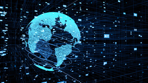 istock Global online internet network and internet of things IOT concept 1303162881