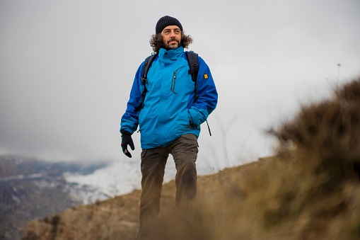 Portrait of male mountaineer