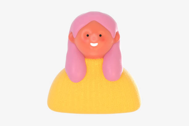 istock 3D Bright people portrait - young woman 1303167177