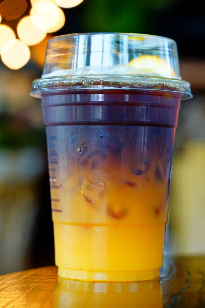 istock Iced fresh orange juice with espresso 1303170673