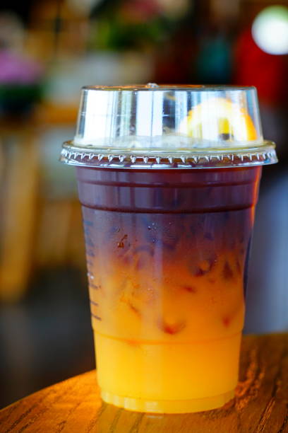 istock Iced fresh orange juice with espresso 1303170723