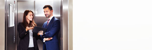 istock Elevator Pitch Or Career Conversation Or Speech 1303171984