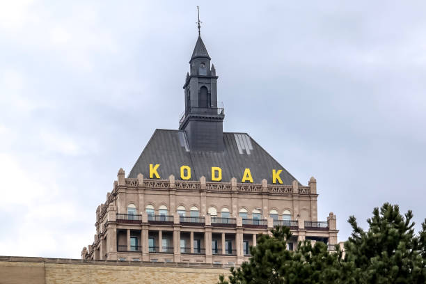 kodak world headquarters building is seen on march 3, 2020 in rochester, ny, usa . - eastman kodak company fotos imagens e fotografias de stock