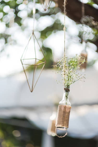 istock Flower pot in Wedding decoration ceremony 1303189070