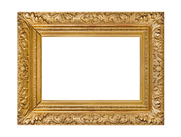 istock Old wooden picture frame 1303190100