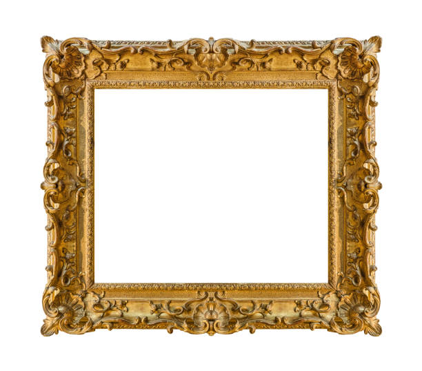 istock Old wooden picture frame 1303190146