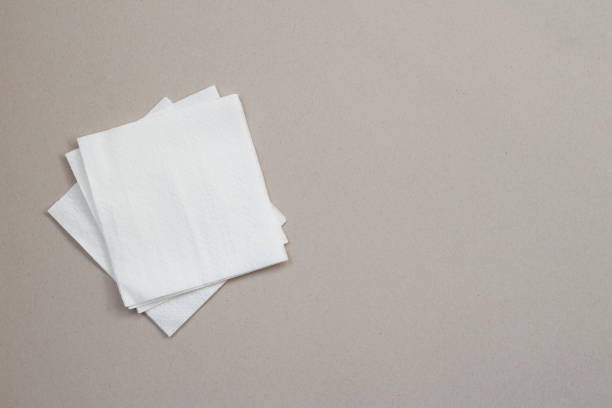 istock White paper napkin. Top view. Space for text 1303192555