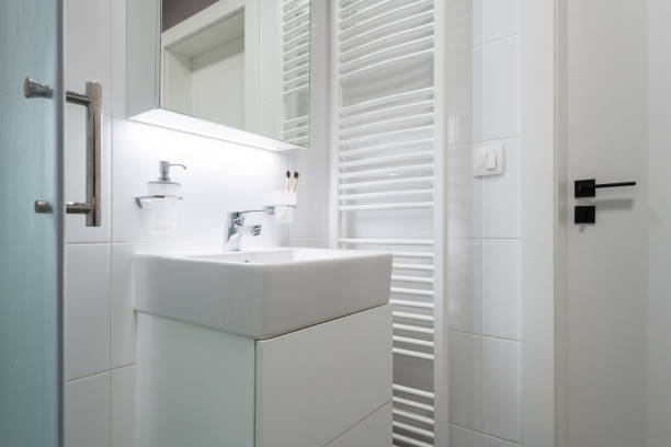 istock Bathroom of modern apartment 1303193060