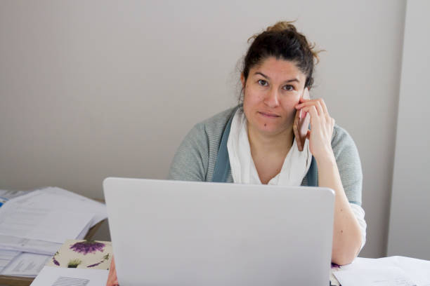 istock Angry Woman Working From Home In Corona Days 1303194631